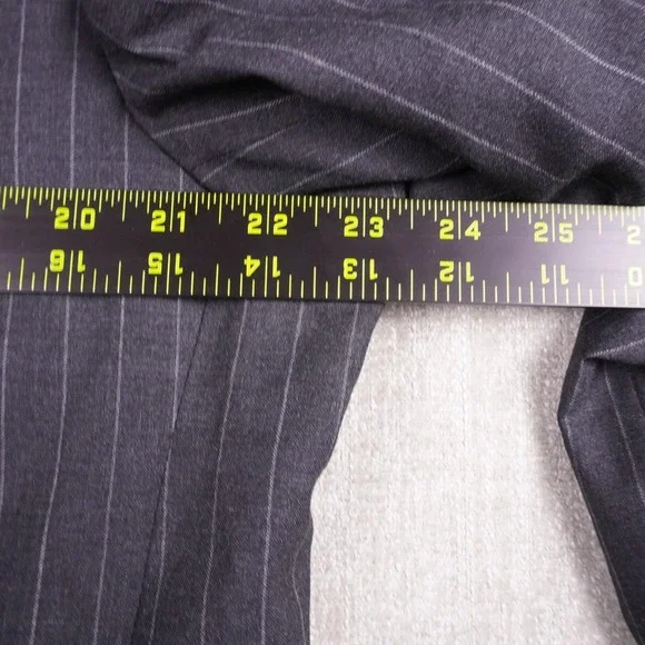 Jos. A. Bank Blazer Classic Charcoal Black Mens 44R 100% Wool 2 Button 100% Wool - Picture 15 of 15